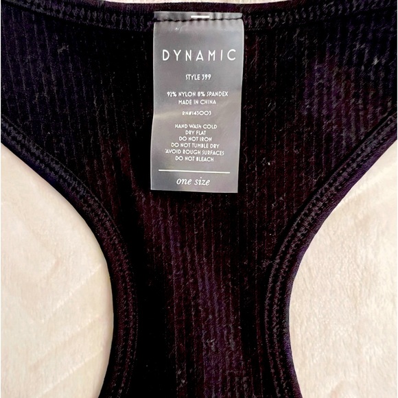 Dynamic Tenshoppe Square Neck Rib Racer Back  Tank - Picture 4 of 4